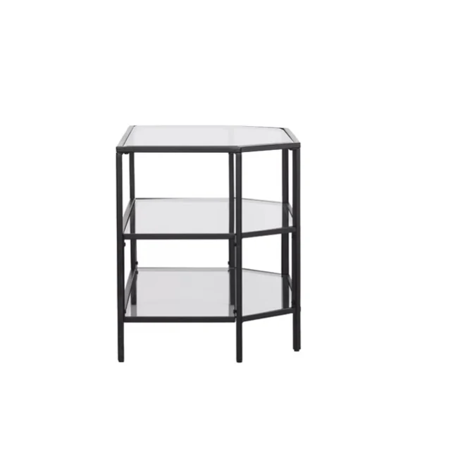 Flat Glass Shelf stand Reclaimed Metal Wooden TV Table Living Room Rustic Furniture and Metal TV Table Home Furniture TV holder