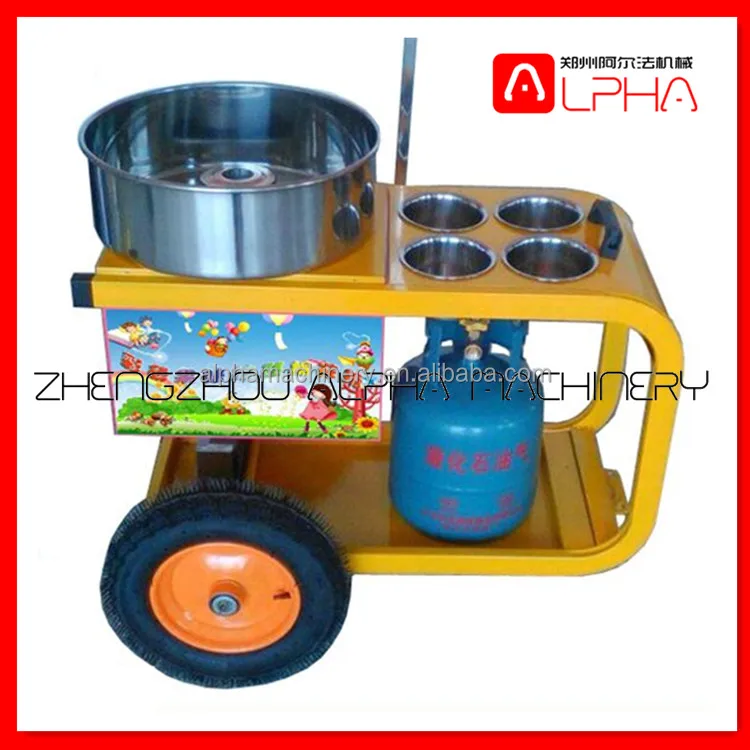 Professional battery operated flower cheap gas cotton candy floss machine for sale/marshmallow machine