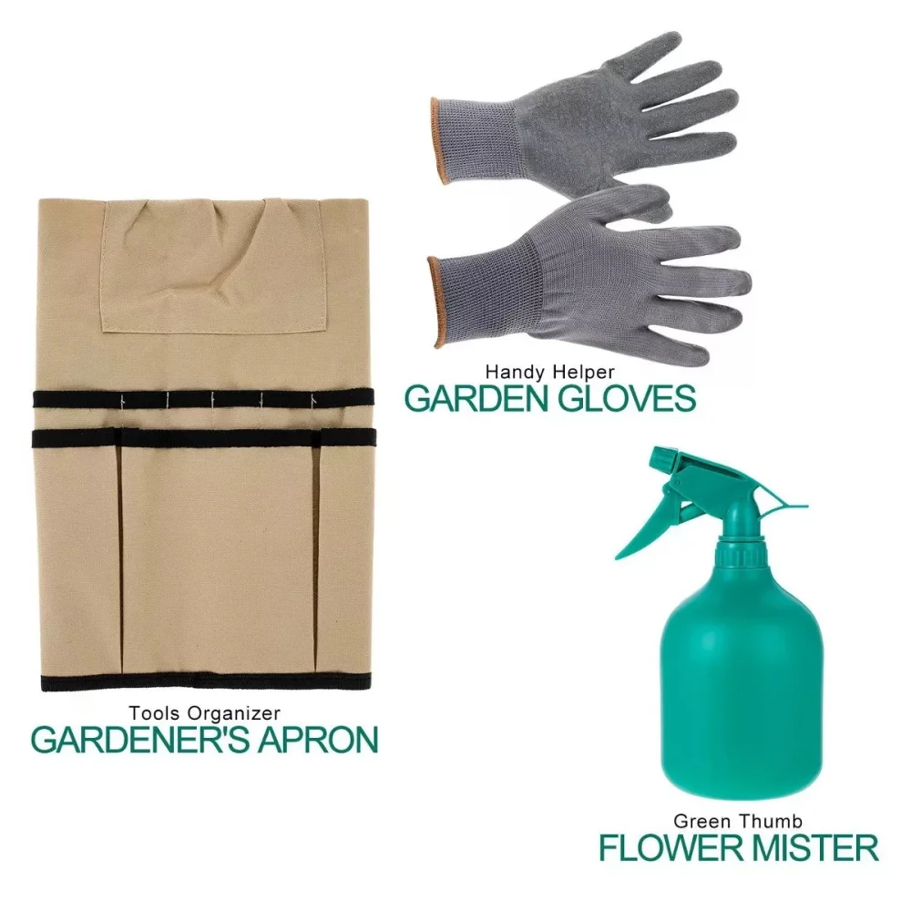 Сумка-тоут для сада и фартук, комплект садовых инструментов, Женская садовая сумка из ткани Оксфорд, органайзер для инструментов, сумка для хранения и фартук