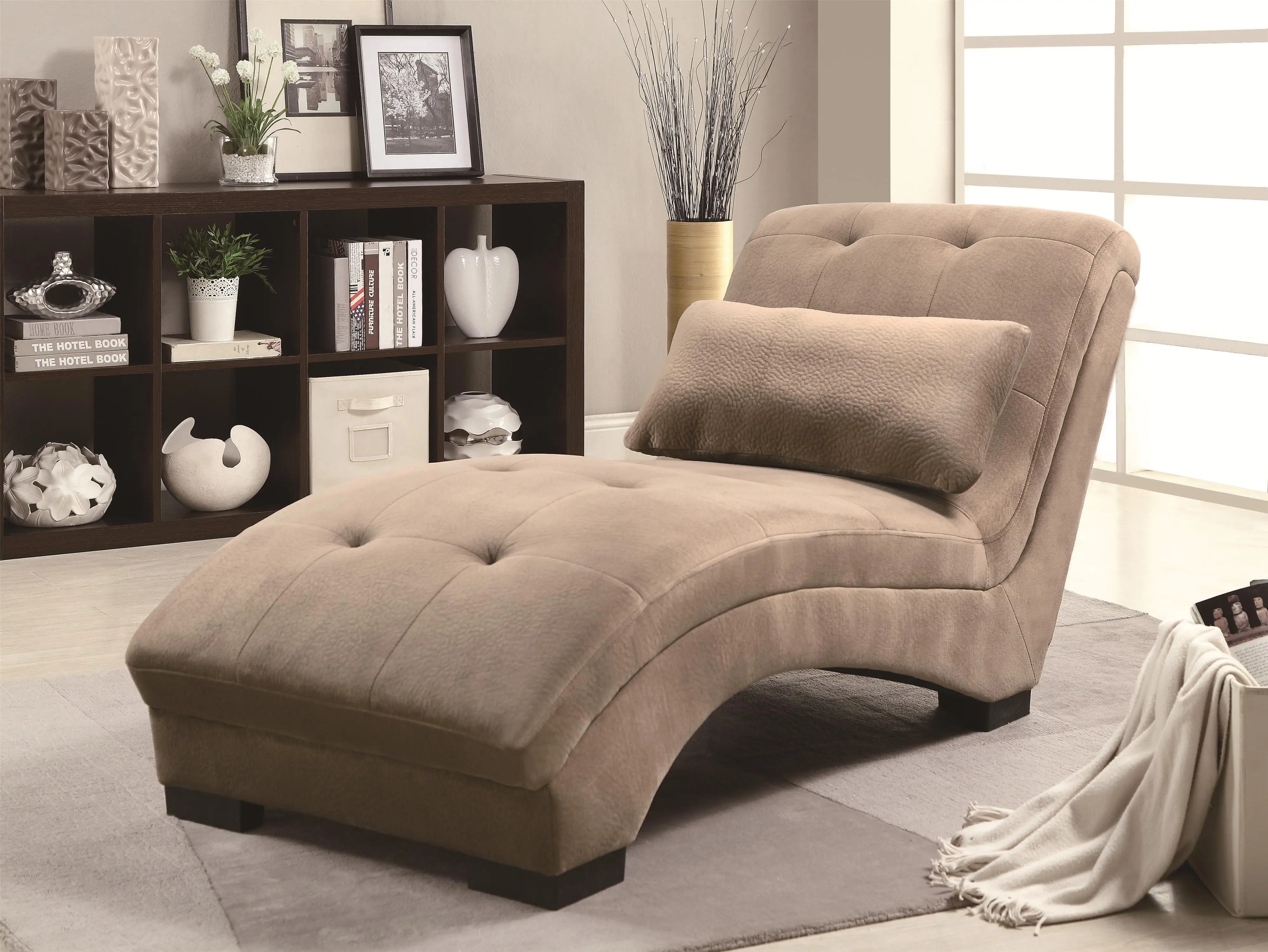 Frank Furniture French Style Chaise Design Wooden Base Soft Upholstery Couvre Chaise  Lazy Chaise Lounge