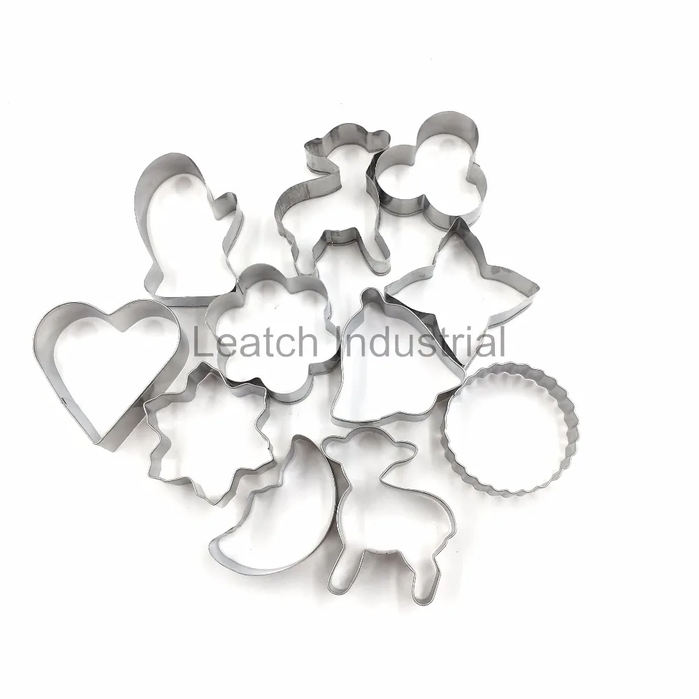 Leatchliving Wholesale Cooking Tools stainless steel cookie cutter set