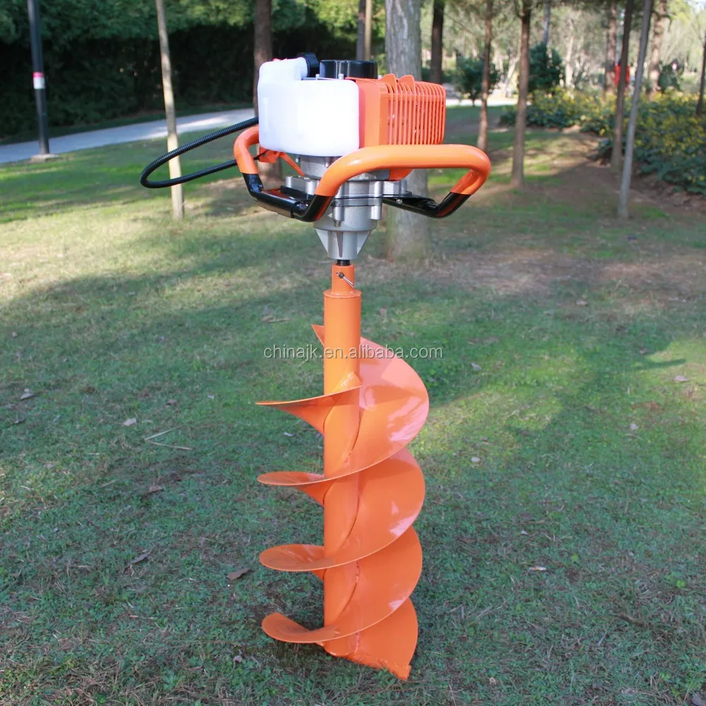 2 stroke 52cc J&K Gasoline EARTH DRILLING MACHINES