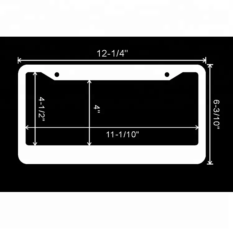 7rows clear-red bowtie bling rhinestone us size car license plate frame