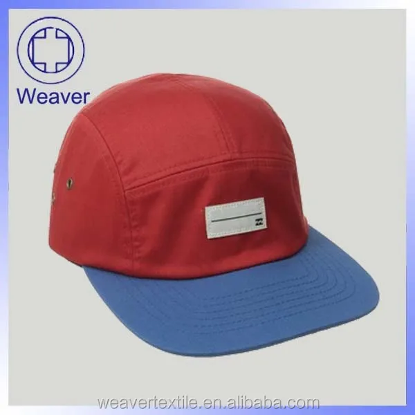 
100 Cotton Fabric Twill Flat 5-panel Adjustable Yupoong Snapback Cap Trucker Cap 