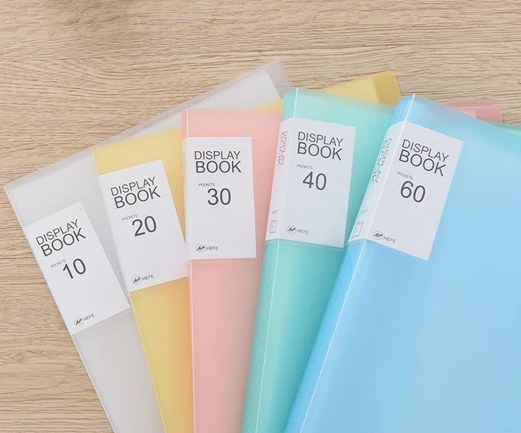 
A4 Size 20/30/40 Pockets PP Plastic Presentation File Folder Display Book 