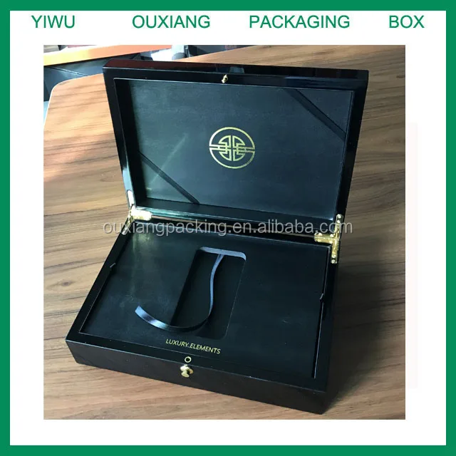 custom new design luxury wooden phone 14 gloss wooden packaging box