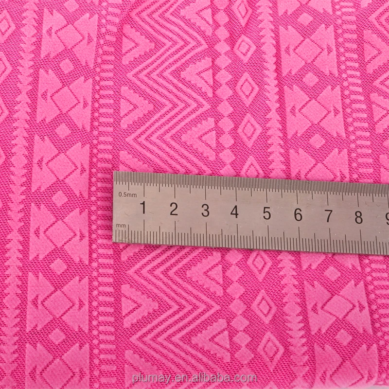 Polyester and spandex mesh  flocking fabric for clothing textile custom elastic fashion  stretch underwear