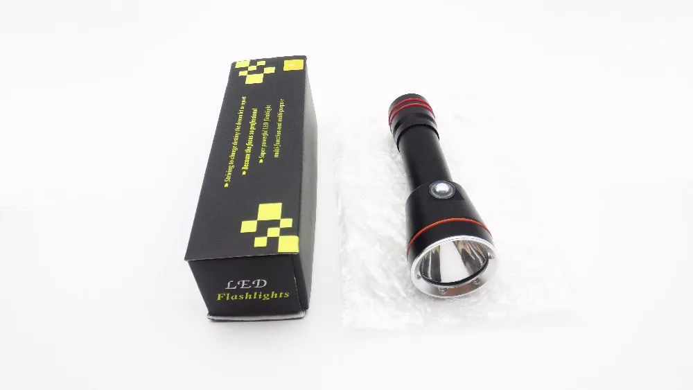 Severe Cold Professional 100 meters Waterproof Dive Flash Light Underwater LED Diving Flashlight Torch Lamp Light