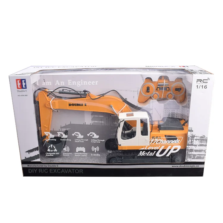 17 Channels DIY Metal Mini Die Cast Truck RC Excavator