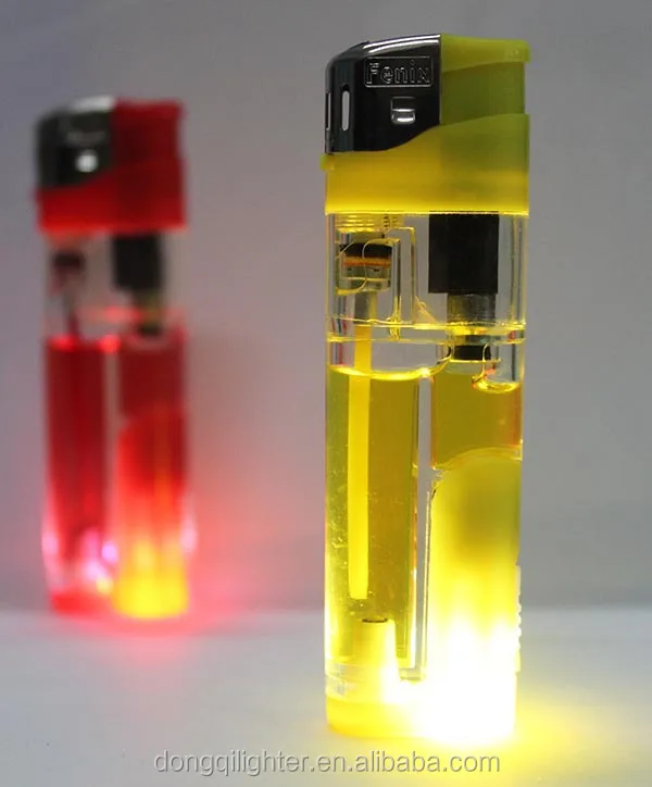 Wholesale Refillable electronic cigarette lighter with LED light