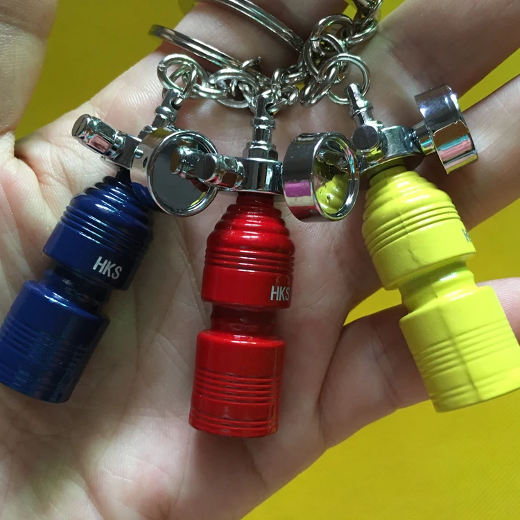 2020 year Anodised NOS Turbo Keychain Mini Nitrous Oxide Bottle Keyring Key Chain Ring Keyfob