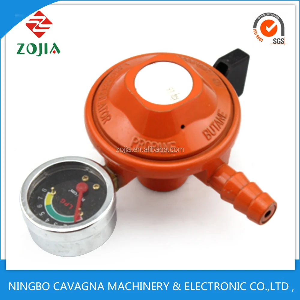 20mm 22mm quick on Gas regulator with gauge pneumatic parts  ZJ-K12-B for indonesia and kenya market