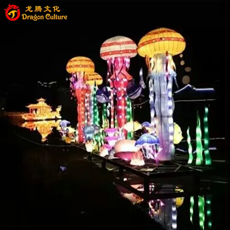 Водонепроницаемый привлекательный животного светодиодное освещение фестиваль китайские шелковые фонари