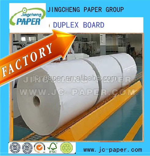 white duplex board paper grey back GD2 paper 180-500gsm