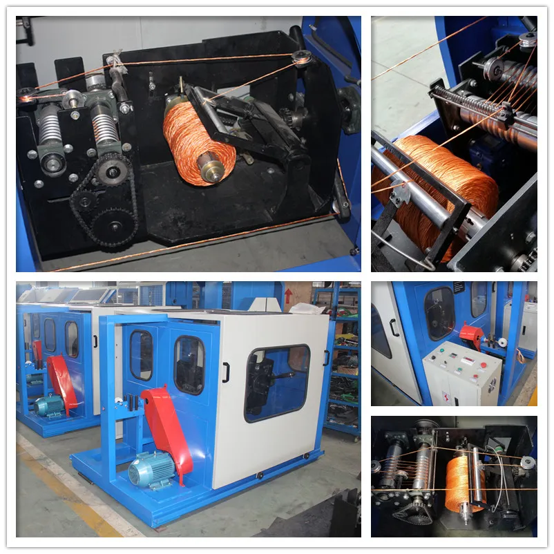 Spool twister and winder machine, with two functions of twisting and winding for twine