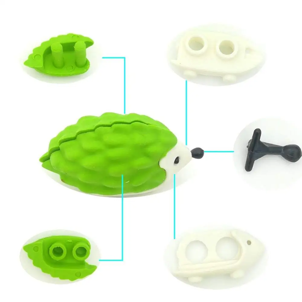 2019 Disassembled animal magic ball pen erasers pencil cartoon 3D earsers for kids 32PCS/PACK