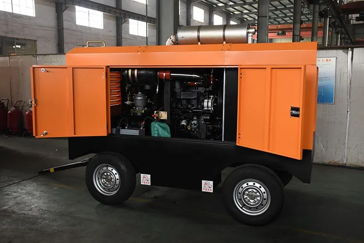 Kaishan KSCY-425/10 mining portable engine driven electric diesel screw air compressor