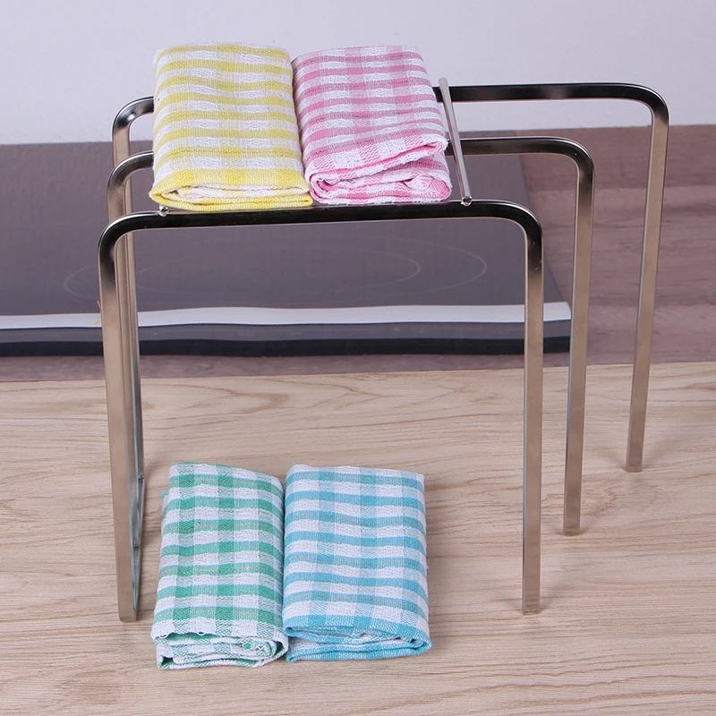 Doctorhome hot polyester cotton yarn-dyed waffle weave kitchen dish towel
