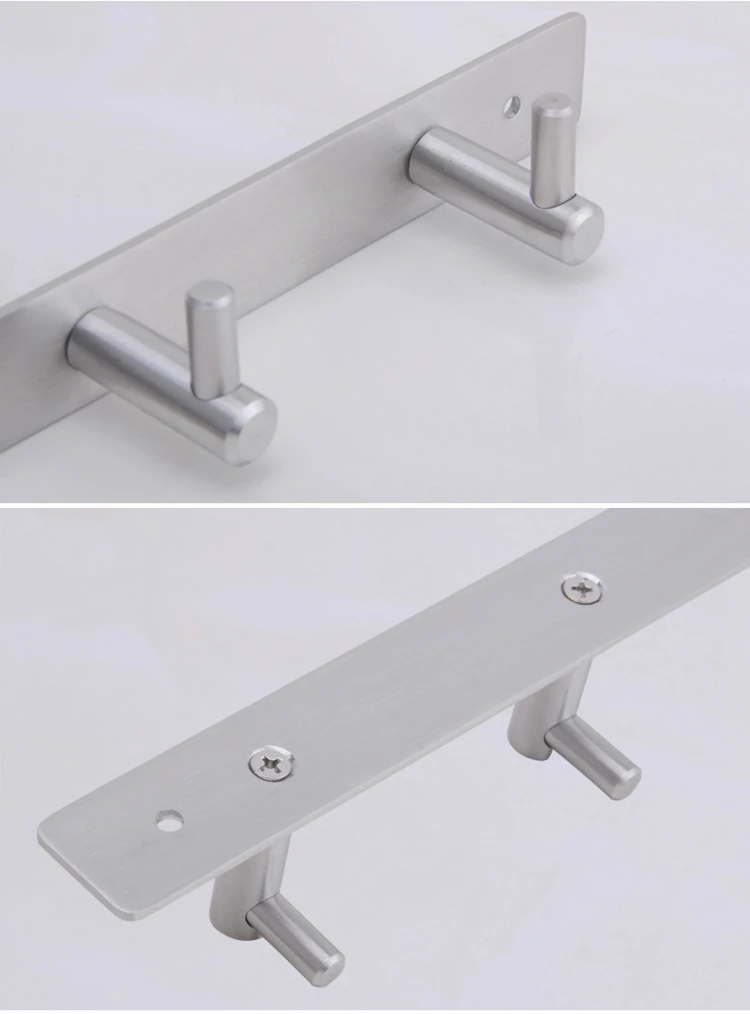 Hotel decorative wall mounted coat rack stainless steel coat hook