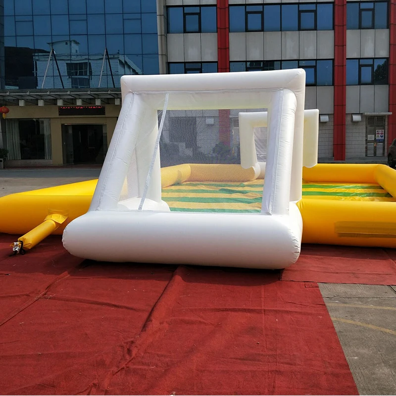 Inflatable Soap Football Field Soccer Stadium With Blowers
