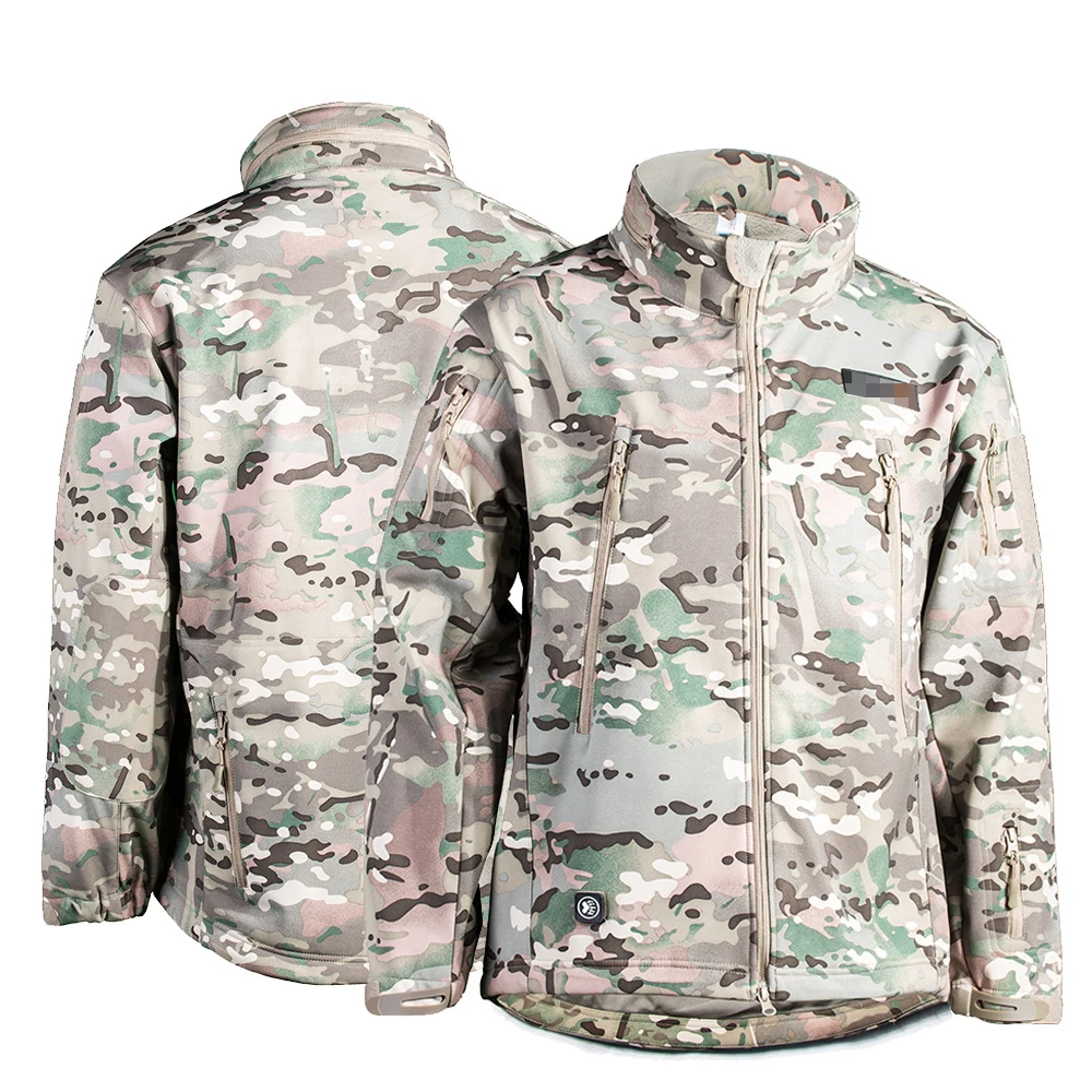 
outdoor hunter camouflage softshell/ shark skin breathable jacket 