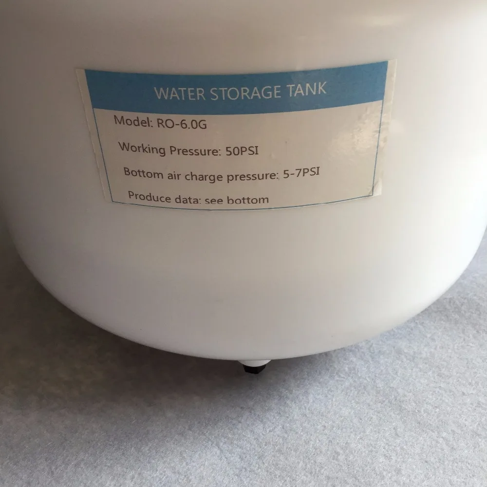 6.0G Domestic RO Pressure Water Filter Storage Tank