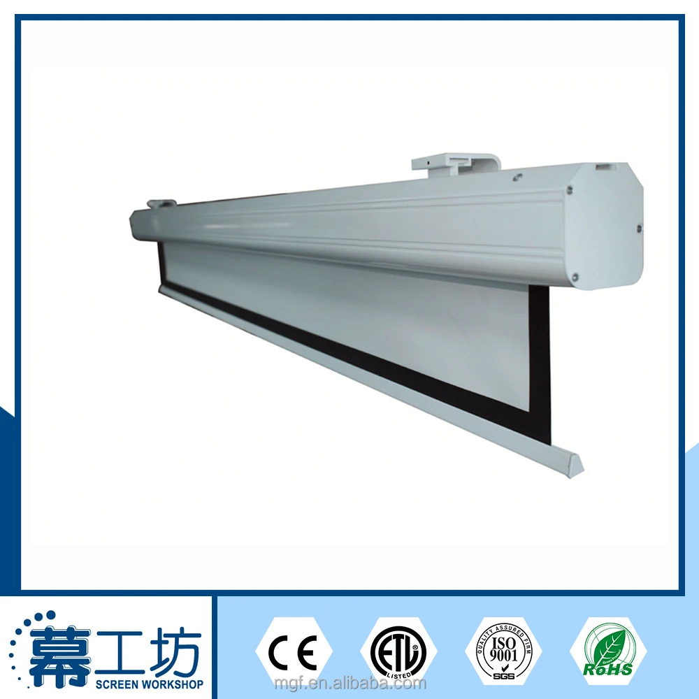 Электрический Экран Проектора для цифровой СВЕТОДИОДНЫЙ проектор Моторизованный Экран для внутреннего или наружного matt white