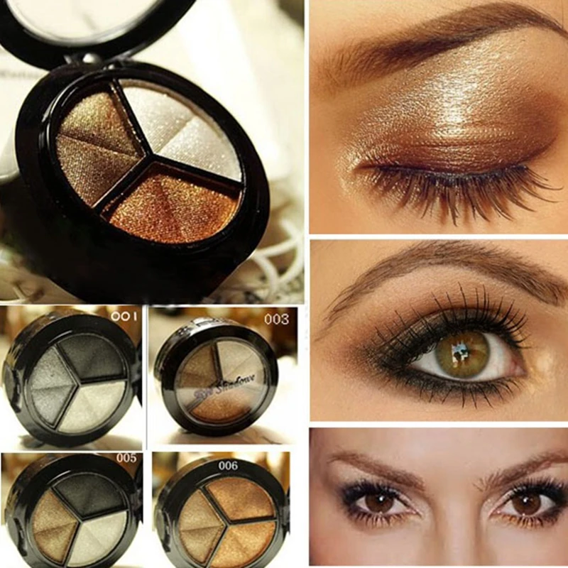 Makeup Naked Eyehsadow Palette 3 Colors Smoky Cosmetic Set Professional Natural Matte Eye Shadow Palette Make