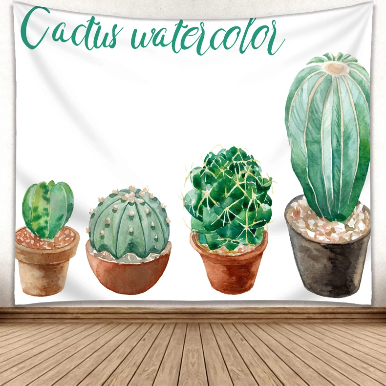 Customized Home decor Cactus Plant  Wall Hanging Tapestry