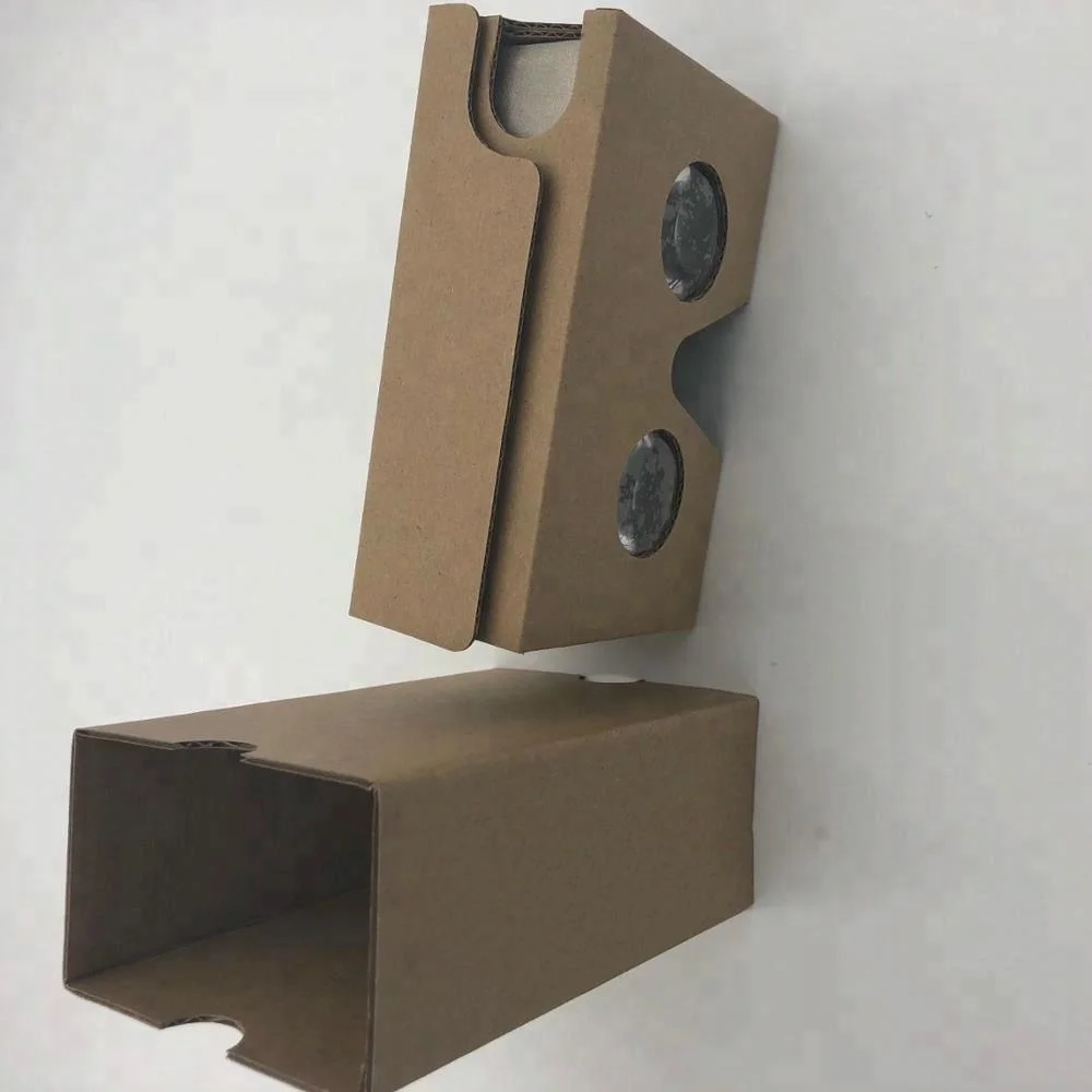 Small MOQ Biconvex lens cardboard vr headset google virtual reality glasses