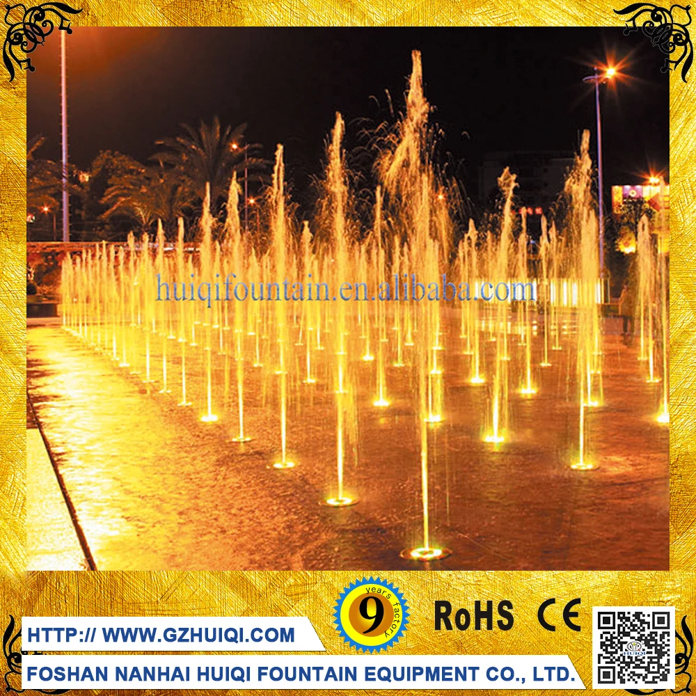 
Outdoor Mini Musical Dry Floor Square Dancing Garden Water Fountain Underground Lights <span style=