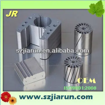 Magnetic Motor Stator Rotor with Laminated Silicon Cores