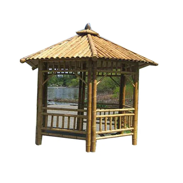 FD-16316bamboo gazebo,bamboo pergola,bamboo pavilion