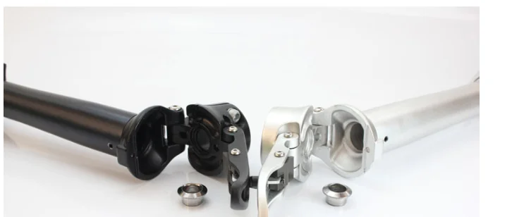 Electric Bicycle 16 20 part and accessories. Aluminum MATT slivery black Bicycle floding stem