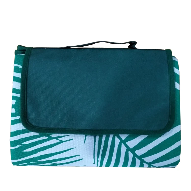 Customized Knitted Spring Autumn Summer 100 Polyester Tote Bag Quilting Picnic Blanket Mat