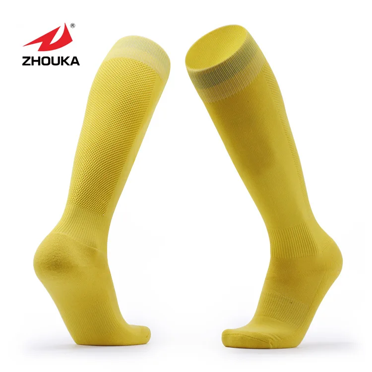 Custom high grade football socks wholesale plain soccer socks