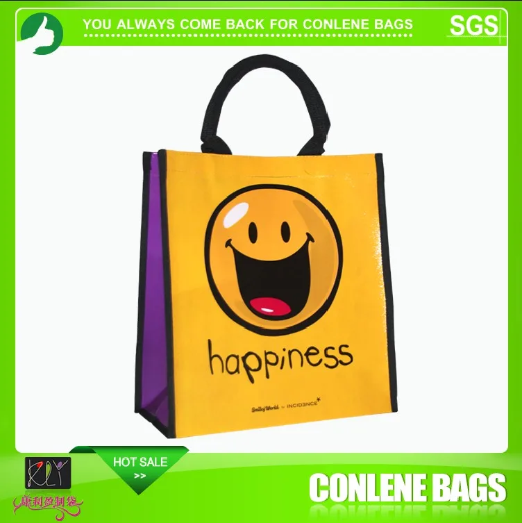 Hot salecustom cheap durable eco laminated nonwoven tote bolsas