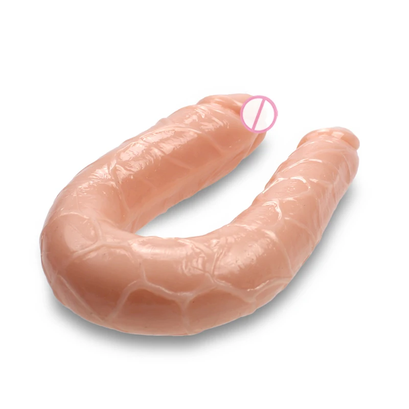 Gay masturbation long dildo sex toys double head big artificial penis for men
