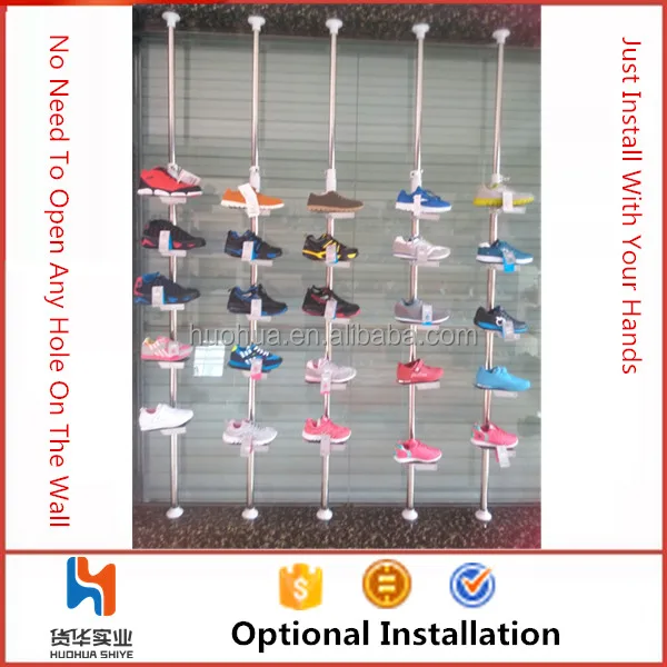 huohua hot sale saving space floor standing shoe shelves