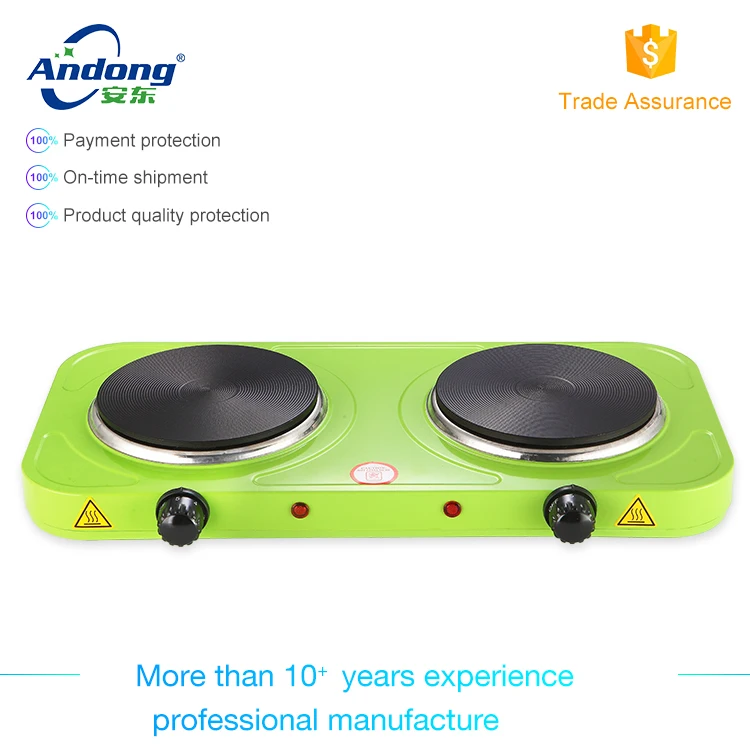 Andong GS approved portable electric hot plate with thermal fuse double stove burner and high quality