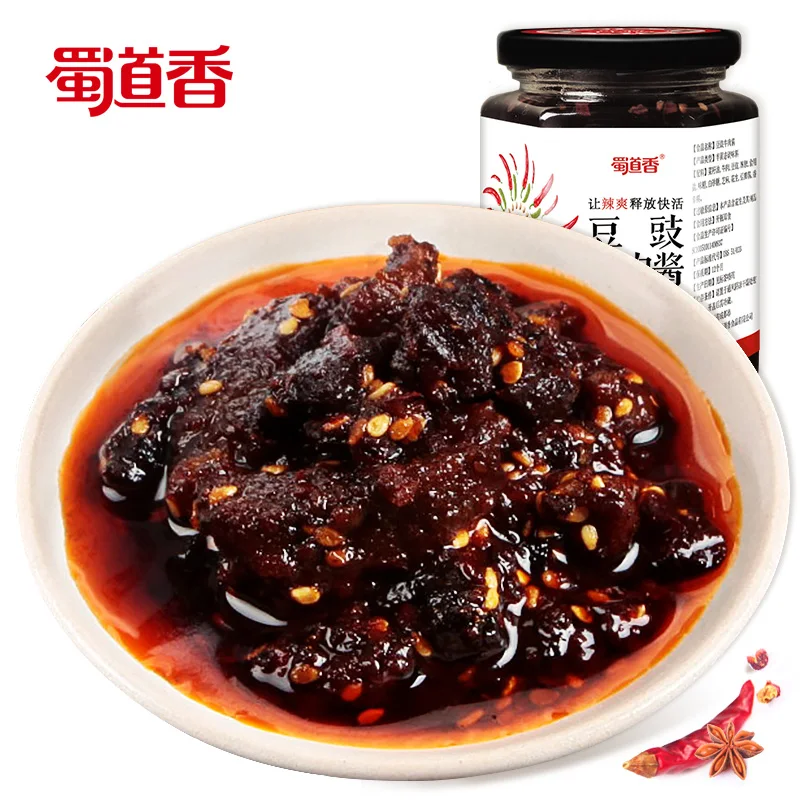 Shu Dao Xiang сыпучих предметов OEM соус 260 г пряный Чили горячего мяса мала соус ферментированный черный фасоль говяжий соус