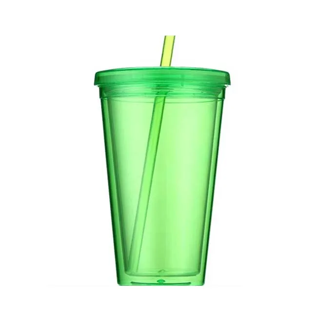 
New cup double wall plastic mug insulated acrylic tumbler with logo printed 