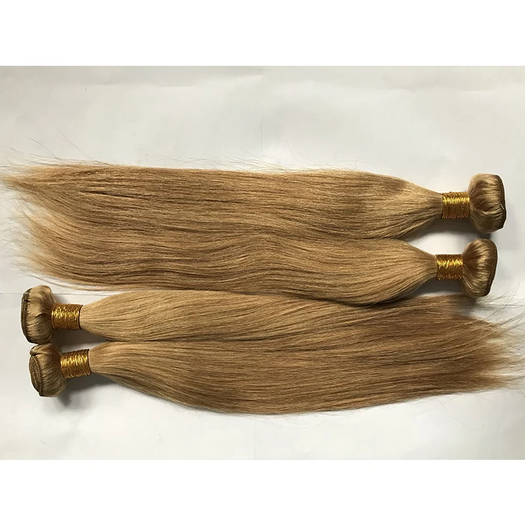 Hot selling human hair straight silk weave 24inch extensions