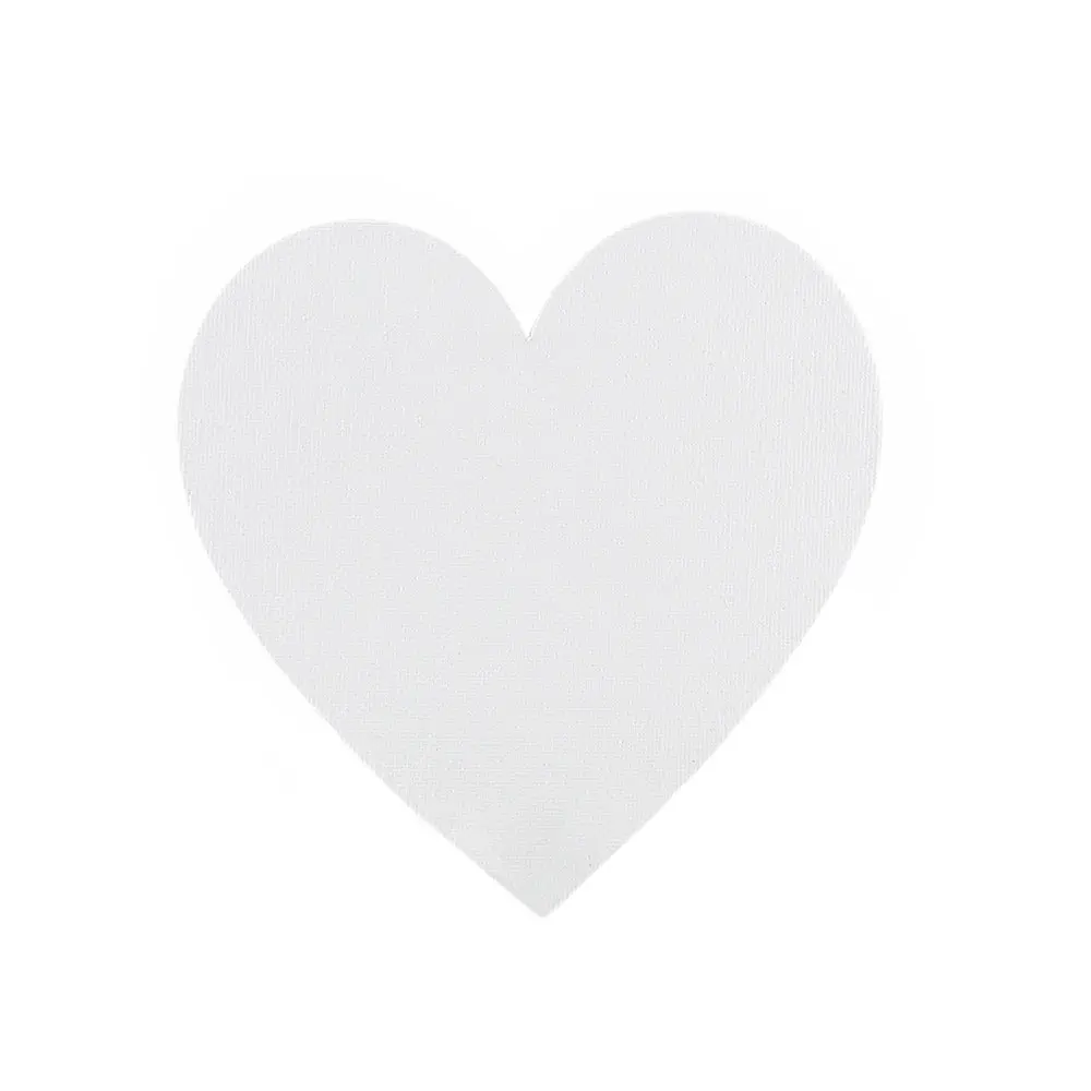 
Magnetic heart shaped stretched canvas panels 