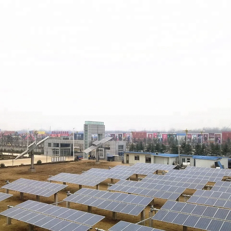 5kw automatic flat single axis sun tracker solar tracking system with hot galvanizing