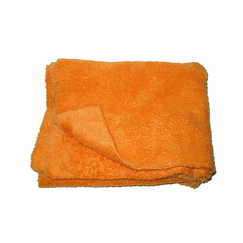 Super Plush Edgeless Microfiber Towel, 360 GSM, Yellow - 16 in. x 16 in