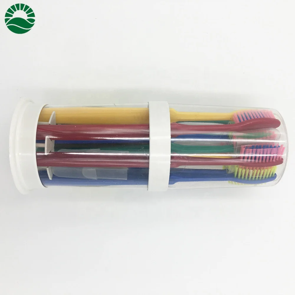 
ORALIENT FAMILY 12 pcs hard bristle round plastic box family packed toothbrush 