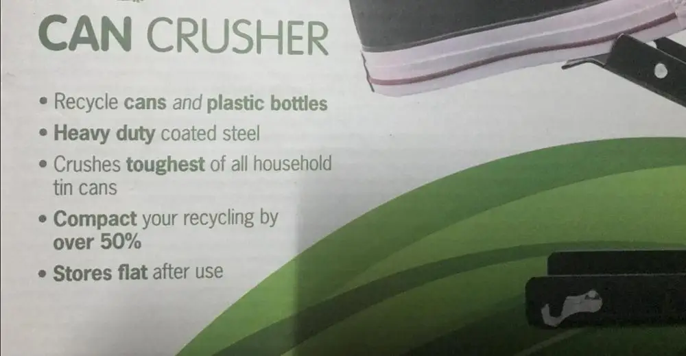 
Recycle 16oz Foot Type Can Crusher Foot Operated Bottle Crusher Easy to Use 