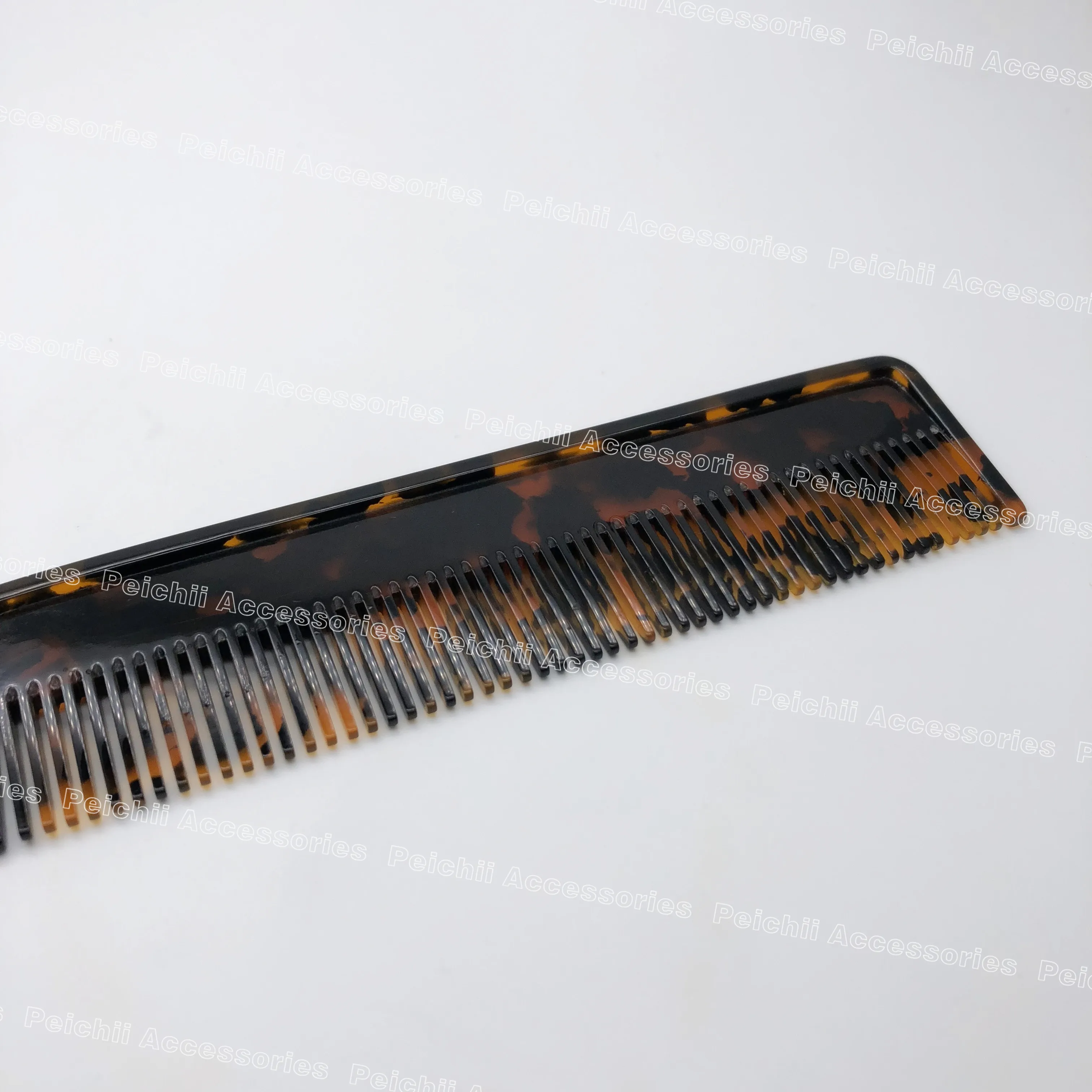 Tortoise shell cellulose acetate hair comb and brushes Plexiglass transparent pocket hair comb