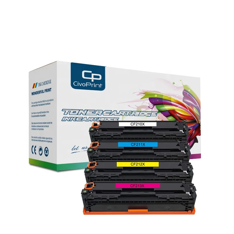 Civo toner compatible cf210a cf211a cf212a cf213a 131a Toner Cartridge cf210x s Ce210A Ce211A Ce212A Ce213A Laserjet m251nw